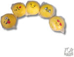  Pu szivacs smyle mintás labda 10 cm (STB7863) - topjatekbolt