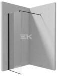 Deante Walk-in, Deante Kerria Plus zuhanyfal 50 cm, fekete KTS_N85P