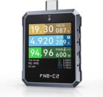 FNIRSI FNB-C2 - USB teszter: PD 3.1, feszültség-, áram-, teljesítmény-, gyorstöltésteszt, PC-kapcsolat stb (fnbc2)