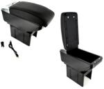 ALM Cotiera auto universala cu USB si iluminare reglabila (ALM 050917-37)