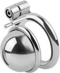 Fetish Collection - mini péniszketrec 3 cserélhető heregyűrűvel (ezüst) - szexshop