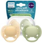 Philips Avent Suzete Ultra Soft 6-18 luni - 2 bucăți