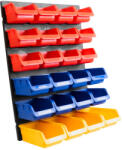 Brüder Mannesmann MANNESMANN Set organizator pentru depozitare scule, cu panouri montabile pe perete și cutii de depozitare M41555