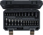 BGS technic Set biți/chei tubulare | 6, 3 mm (1/4"), 10 mm (3/8"), 12, 5 mm (1/2") | profil E / profil T (Torx) | 25 piese (20124) Trusa unelte