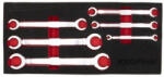 KROFTOOLS Set chei pentru conducte de frână, 6-24 mm, cu cap semi-deschis, 6 piese (8517) Trusa unelte