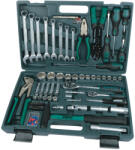 Brüder Mannesmann Mannesmann Set scule în valiză din plastic, 99 piese, scule din oțel CrV (M29099) Trusa unelte