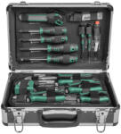 Brüder Mannesmann Mannesmann Set scule în valiză din aluminiu, 90 piese, scule din oțel CV (M29067) Trusa unelte