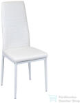 Leziter Tino NOVA Étkezőszék fehér textilbőr + fém - fehér MDC-001-White (MDC-001-White)