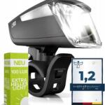 Velmia LED-es kerékpár első lámpa erős, vízálló, akár 12h (4260555440935)