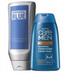 Avon Férfi Gél Szett Individual Blue Sampon, Kondícionáló, Essential Care Gél