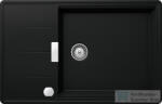 SCHOCK Tia D-100LS CRISTADUR® Puro 780x500 mm gránit kompozit konyhai mosogatótálca, intenzív fekete TIAD100LSPUROSA (TIAD100LSPUROSA)