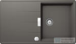 SCHOCK Tia D-100 CRISTADUR® Silverstone 860x500 mm gránit kompozit konyhai mosogatótálca, sötétszürke TIAD100SILVSA (TIAD100SILVSA)