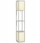 HomCom Modern állólámpa 2 polcos láncos kapcsoló 26x26x156 (B31-321V90LG)