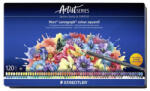 STAEDTLER Akvarell színes ceruza készlet, hatszögletű, fémdobozos, STAEDTLER "Mars® Lumograph® 104", 120 különböző szín (TS104M120) - fapadospatron
