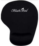BlackBird Egérpad Office FocusPad ergonómikus zselés fekete (BH1767) - fapadospatron