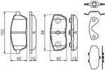 Bosch Fékbetét készlet BOSCH 0 986 494 312 (0 986 494 312)