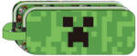Minecraft Face 2 rekeszes tolltartó 23 cm (MSL704601) - kidsfashion