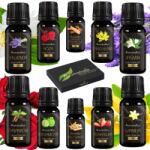 Aromaholik 100% Természetes Illóolajok Aromaterápiához Tanúsítványok 10x10ml (Afrodyzjaków)