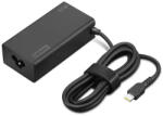 Lenovo 65W USB-C hálózati töltő, gyári, ThinkPad kompatibilis, retail, fekete - 4X21S91187 (4X21S91187)