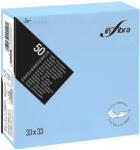 INFIBRA Szalvéta 33x33cm világoskék 2 réteg 50 lap/csomag - atadcleankft