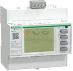 Schneider Electric Teljesítménymérő I, In, U, V, PQS, E, PF, Hz, átlag, MODBUS (METSEPM3250)