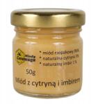 Miody Ceremuga Méz citrommal és gyömbérrel 50g Ajándék Köszönetajándék Keresztelő Esküvő