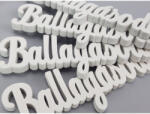  Fehér "Ballagásodra" felirat 10cm 8db/csomag - papelito