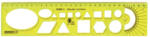 OPTIMA Sablon vonalzó OPTIMA fluor 30cm (53009)