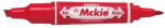 Zebra Alkoholos marker kétvégű ZEBRA Hi-Mckie 2, 0-4, 0 mm piros (50253)