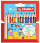 STABILO Színes ceruza STABILO Trio thick háromszögletű rövid 12 darabos (205/12-01)