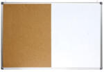 Optima Kombitábla OPTIMA parafa mágneses aluminium keret 60x90 cm (22385)
