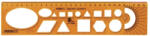 OPTIMA Sablon vonalzó OPTIMA narancssárga 30cm (53006)