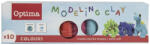 Optima Gyurma OPTIMA színes 200 g 10 darabos (100101) - tonerpiac