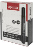 Optima Alkoholos marker OPTIMA vágott fekete (120940) - tonerpiac