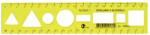 Optima Sablon vonalzó OPTIMA fluor 20cm (53035) - tonerpiac