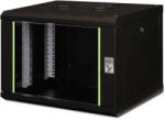 ASSMANN Unique DN-19 07-U-SW 19" 7U 420x600x450mm lapraszerelt üvegajtós fekete fali rack szekrény (DN-1907-U-SW) - tonerpiac