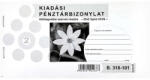  Nyomtatvány kiadási pénztárbizonylat költségvetési szervek részére fekvő 25x2 lapos - tonerpiac