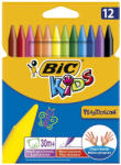 BIC Zsírkréta BIC KIDS PlastiDecor kerek hegyezett 12 színű (945764) - tonerpiac