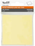YANDA Öntapadós jegyzettömb YANDA 76x76 mm 100 lap sárga (150-1397) - tonerpiac