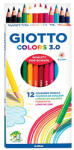 GIOTTO Színes ceruza GIOTTO Colors 3.0 hatszögletű 12 darabos készlet (2766 00)