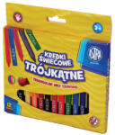 ASTRA Zsírkréta ASTRA háromszögletű hegyezett 12 színű (316118001)
