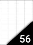 FORTUNA Etikett FORTUNA 52, 5x21, 2mm univerzális 5600 címke/doboz 100 ív/doboz (01.01312)
