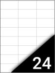 Fortuna Etikett FORTUNA 70x37mm univerzális 2400 címke/doboz 100 ív/doboz (01.01319) - tonerpiac