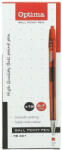 Optima Golyóstoll OPTIMA nyomógombos TB 401 0, 7 mm piros (10993) - tonerpiac