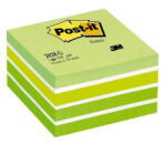 POST-IT Öntapadós jegyzettömb 3M Post-it LP2028G 76x76mm aquarell zöld 450 lap (12658) - tonerpiac