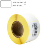  Etikett címke thermo, 30x44mm, tekercses, 1000 címke/tekercs fehér (THERETIK3044)