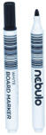 Nebulo Táblamarker NEBULO kerek fekete (WBM/TM-WB568-BLACK) - tonerpiac