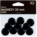GRAND Táblamágnes GRAND 20mm fekete 10 darabos (130-1687) - tonerpiac