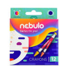 Nebulo Zsírkréta NEBULO kerek hegyezett 12 színű (NZSK-12)