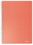 Esselte Spirálfüzet vonalas ESSELTE A/5 80 lapos Colour Breeze korall (628473)